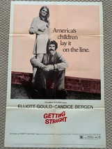 Getting Straight 1970, Comedy/Drama Original Vintage One Sheet Movie Pos... - $49.49