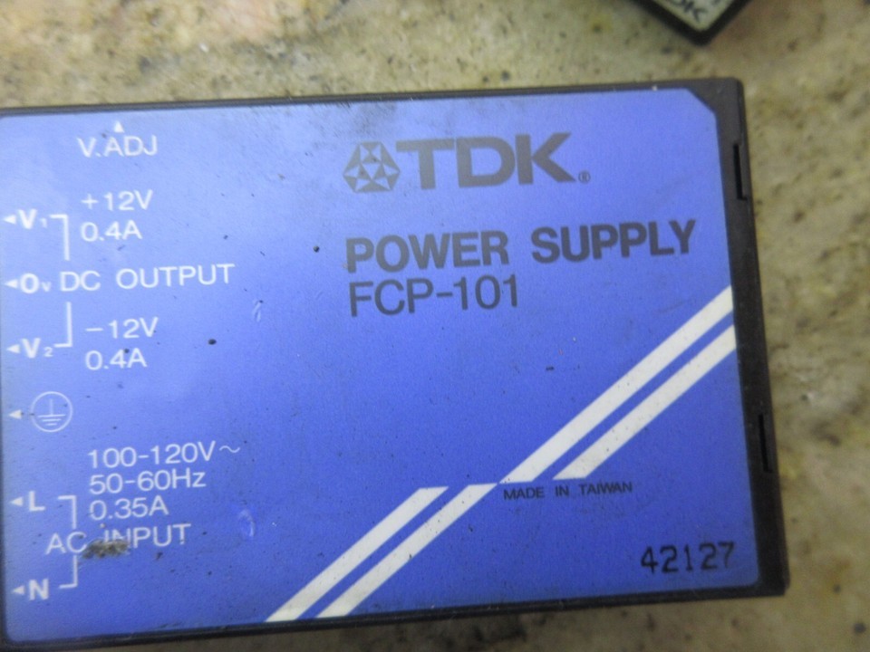 TDK POWER SUPPLY FCP-101 42127 12V LOT OF 2 PIECES Item image 2