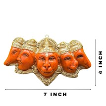 Panchmukhi Hanuman yantra Murti Statue for Pooja bajarang bali energized - £28.40 GBP