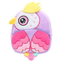 Anykidz 3D Purple Owl Backpack Cute Animal With Cartoon Designs Children Toddler - £32.68 GBP