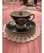 ROYAL SEALY CHINA JAPAN BONE CHINA TEA CUP AND SAUCER TOILE VINTAGE - $455.56 MXN