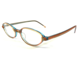 Vintage La Eyeworks Gafas Monturas DIZ 703 Azul Transparente Naranja 50-... - $64.89