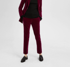 THEORY Femmes Pantalon Droit Tux Pant NC Solide Rose Taille US 2 H0704222 - £91.80 GBP