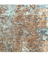 Map Clermont Riom Southern France Rare 1914 Lithograph WW1 Era WHBS - €52,29 EUR