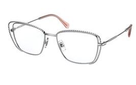 New Miu Miu VMU-50T 1BC-1O1 Silver Eyeglasses 52/17/140 - $3,643.77 MXN