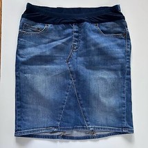 Gap 1969 Maternity Blue Midi Skirt Jeans Sz 27/4 - $14.74