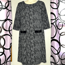 Connected Apparel black and white shift dress size 6 - $15.68