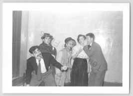 Vintage Black And White Photo Of People Doing A Show Dressed Like Marx Brothers - £8.52 GBP