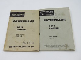 CATERPILLAR D318 ENGINE PARTS MANUAL LOT OF 2 VTG OEM - $277.45 MXN