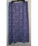 NEW WOMENS NORTON MCNAUGHTON WOMAN PRETTY PURPLE FLORAL LINED SKIRT   SI... - $500.23 MXN