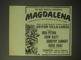 1948 Magdalena Musical Ad - The new Musical adventure Magdalena - £13.82 GBP