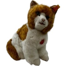 Steiff Orange Tabby Kitten 075216 Lizzy Plush Stuffed Animal 13&quot; Ginger ... - £73.38 GBP