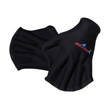 1 Pair Webbed Swimming Gloves Aquatic Traning Fit Paddles Water Resistance Divin - £24.34 GBP