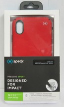 Speck - Presidio Sport Case for Apple iPhone XS Max - Black/Heartrate Red - £13.95 GBP