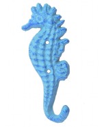 Blue Seahorse Wall Hook Decorative Coat Towel Hanger Decor Nautical 5.25... - £5.80 GBP