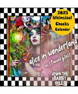 Alice In Wonderland Calendar 2025 Whimsy Decor Mad Hatter White Rabbit C... - £23.56 GBP