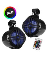 Power Acoustik Marine 8&quot; 2-Way Wakeboard Speakers with RGB LED Illuminat... - $297.10 CAD