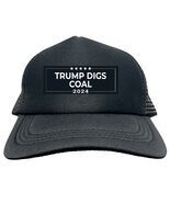 TRUMP DIGS COAL MAGA 2024 FUNNY Trucker Hat Cap Foam Mesh Baseball HF0317 - $15.83