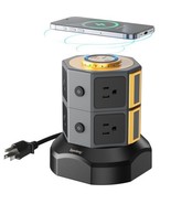 Power Strip Tower with 15W Wireless Charger, 6.5Ft Retractable Extension... - $3,125.48 MXN
