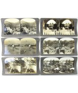Lot of 6 Antique B&W Stereoview Cards, London, Cockington Conway Castle Cornwall - $11.99