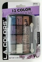 EYESHADOW Nude L.A Colors 12color Shade &amp; Highlight Eye Shadow Glamorous... - $8.50