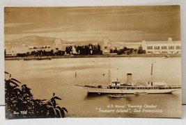 RPPC Treasure Island, San Francisco Cal US Naval Training Ctr Ship Postcard B17 - £14.88 GBP