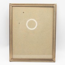 Vintage Goldtone Metal Picture Frame w/ Glass for 8x10 - £38.56 GBP
