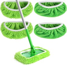 4PCS Reusable Microfiber Mop Pads Washable Wet Pads Compatible with Swif... - £15.97 GBP