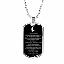 Express Your Love Gifts Psalm 23 Lord is My Shepherd Prayer Spanish Dog Tag Engr - £47.44 GBP