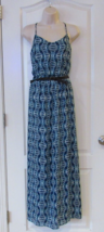 Lily Rose Belted Polynesian Maxi Dress JUNIORS Sz.  S NWT MSRP $48 SUPER... - $380.93 MXN