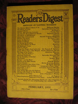 Readers Digest February 1935 Edgar Rice Burroughs Tarzan - £14.65 GBP