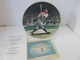 BRADFORD EXCHANGE COLLECTOR PLATE BABE RUTH: THE CALLED SHOT #15170A COA - $7.87