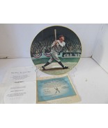BRADFORD EXCHANGE COLLECTOR PLATE BABE RUTH: THE CALLED SHOT #15170A COA - $7.87