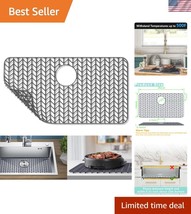 Elegant Silicone Kitchen Sink Protector Mat - Heat Resistant &amp; Dishwashe... - $49.50