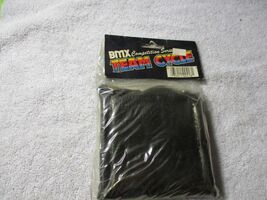 Black Bmx Bike Team Cycle Stem Pad Vinyl Nos Vintage Old School 1983 - $24.74