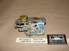 Oem 64 Cadillac Coupe Deville Left Driver Side Front Door Lock Latch - £118.54 GBP