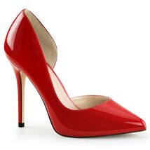 SALE PLEASER AMUSE-22 Womens Red Patent 5&quot; Heel D&#39;Orsay Pump Shoes 8 - €34,17 EUR