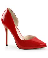 SALE PLEASER AMUSE-22 Womens Red Patent 5&quot; Heel D&#39;Orsay Pump Shoes 8 - €34,07 EUR