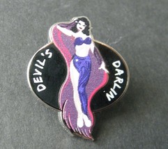 Devil&#39;s Darlin&#39; Girl Classic Nose Art Usaf Usa Lapel Pin Badge 1 X 1.25 Inch - £4.51 GBP