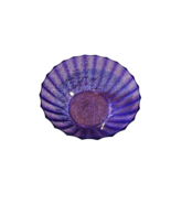 #I Fluted Purple Semi Transparent Serving Table Bowl Dish 8&quot; - $23.10 CAD