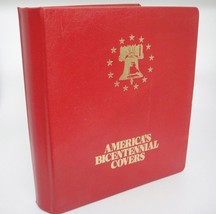America&#39;s Bicentennial Covers 1776-1976 1777 - 1977 Red Binder with 19 C... - £13.93 GBP