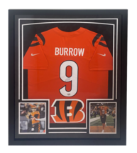 Joe Burrow Autographed Bengals Framed Orange Nike Limited Jersey Fanatics - $1,705.50