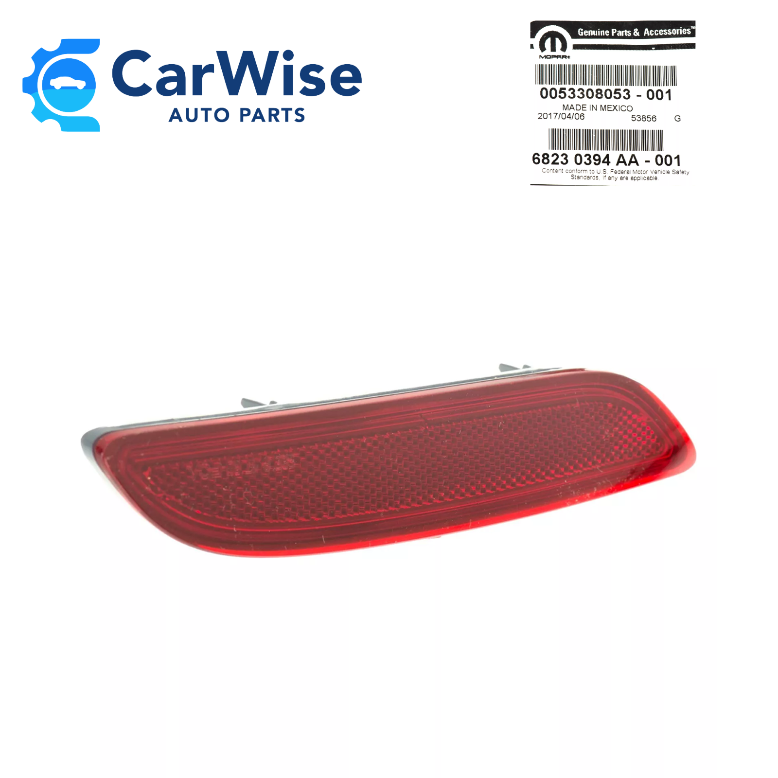 New OEM Rear Right Bumper Reflector 2017-2025 Chrysler Pacifica 68230394AA - $23.36