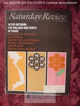 Saturday Review May 24 1969 After Vietnam Edmund S. Muskie James M. Gavin - £6.90 GBP