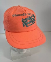 Vintage Ohmeda Has Specs Appeal Pink Turquoise SnapBack Trucker Hat - £11.72 GBP