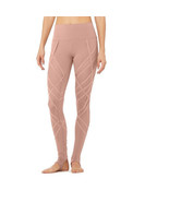 Alo Yoga Dusty Rose High Waist Wrapped Stirrup Mesh Panel Legging Size XS - $34.64