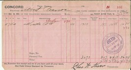 1907 Miami County Ohio Tax Concord Troy Vintage Billhead - $12.42 CAD