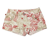 Bongo Vintage Y2K Women&#39;s Juniors Low Rise Floral Shorts Size 5 - £17.48 GBP