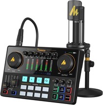 Maono Podcast Equipment Bundle With Audio Interface And Xlr Condenser, Ame2A - £170.66 GBP