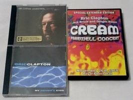 Cream Farewell Concert DVD, Journeyman 1989 CD &amp; In My Father&#39;s Eyes Promo CD - £9.40 GBP